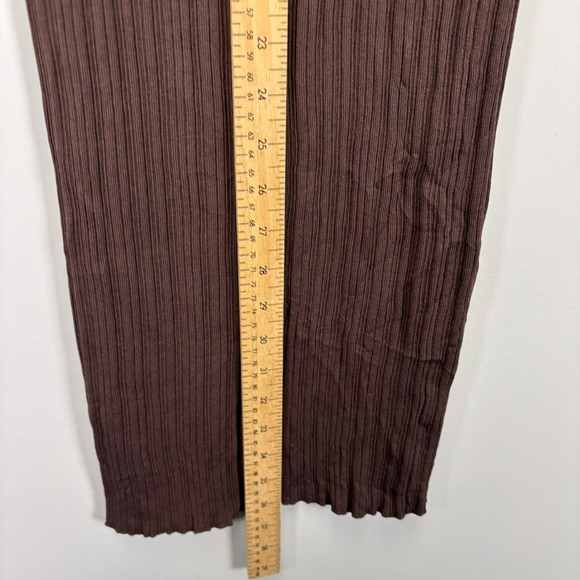 PRINCESS POLLY Ribbed Knit Maxi Skirt Brown S M - Picture 4 of 9